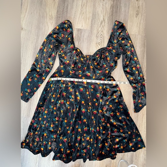 Free People Floral Long Sleeve Dress‎ Size XS - Picture 5 of 11